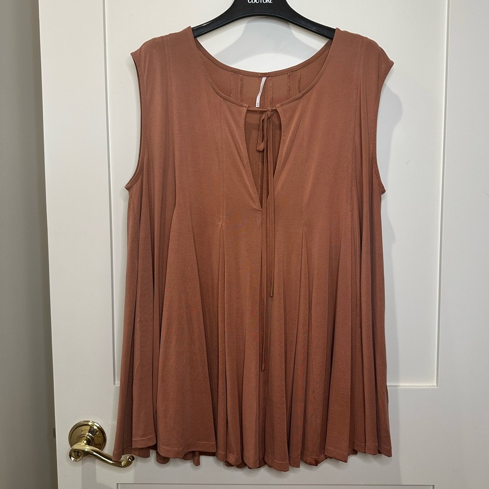 Free People Women’s XS Burnt Orange Model Blend Swing Tank With - Boho Hipster